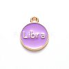Alloy Enamel Pendants ENAM-S124-01A-01K-3