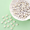 Opaque White Acrylic Beads MACR-YW0001-21A-6