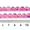 Dyed Natural White Jade Beads Strands G-T138-8mm-210-29-5
