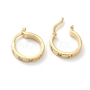 Brass Micro Pave Clear Cubic Zirconia Hoop Earrings EJEW-H125-18G-3