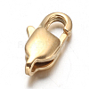 Ion Plating(IP) 304 Stainless Steel Lobster Claw Clasps STAS-F094-05C-G-1