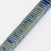 Electroplate Non-magnetic Synthetic Hematite Heishi Beads Strands G-J171A-4x4mm-04-3
