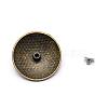 1-Hole Alloy & Turquoise Decorative Rivets PALLOY-WH0092-09B-AB-2