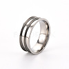 201 Stainless Steel Ring Core Blank for Inlay Jewelry Making RJEW-ZX002-05-11-2