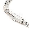 304 Stainless Steel Box Chain Bracelet for Men Women BJEW-E009-02P-4