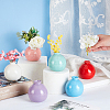  6Pcs 6 Colors Mini Ceramic Floral Vases for Home Decor DJEW-NB0001-23-3