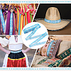 Ethnic Style Polyester Jacquard Ribbon OCOR-WH0078-478A-02-5