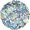 50Pcs Sea Animals PET Cartoon Stickers X-STIC-T0001-06-2