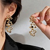 Alloy & Rhinestone Stud Dangle Earrings for Women WG460E3-01-3