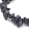 Natural Obsidian Chips Beaded Jewelry Set SJEW-JS01232-01-7