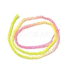 Transparent Gradient Color Glass Beads Strands GLAA-H021-01A-20-4