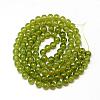 Baking Paint Glass Beads Strands DGLA-Q023-6mm-DB21-2