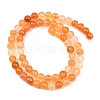 Natural Carnelian Beads Strands G-N0006-6mm-17-6