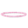 4mm Round Natural Dyed Rose Quartz Beads Bracelet for Men KG3069-33-1