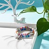 Handmade Polymer Clay Heishi Beads Stretch Bracelets Set BJEW-JB07427-2