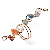 Natural Mixed Gemstone Chips Wide Ring G-Q1002-08RG-1