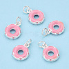 925 Sterling Silver Enamel Charms STER-T004-03S-3