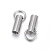 201 Stainless Steel Cord Ends STAS-E120-02-2.5mm-2