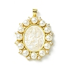 Eco-Friendly Brass Pendants KK-A204-02C-03G-1