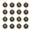 Golden Plated Alloy Charms LS-X-ENAM-S118-02N-2