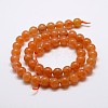 Natural Red Aventurine Bead Strands X-G-P257-03-6mm-2