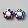 Plating Acrylic Beads MACR-WH0007-128G-1