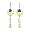 Brass Dangle Earring EJEW-TA00479-1