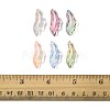 120Pcs 6 Colors Baking Paint Transparent Glass Pendants DGLA-FS0001-18-5