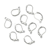 Tarnish Resistant 304 Stainless Steel Leverback Earring Findings X-STAS-S028-07-4