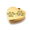 304 Stainless Steel Rhinestone Pendants STAS-R159-55G-03-2