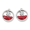 Alloy Glass Pendants FIND-B061-05P-B-2