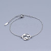 Tarnish Resistant 201 Stainless Steel Link Bracelets BJEW-T011-JN506-1-1