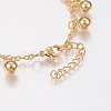 304 Stainless Steel Anklets AJEW-G016-02G-3