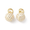 Brass Enamel Pendants X-KK-P294-38G-02-1