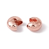 Brass Crimp Beads Covers KK-P219-05C-RG-2