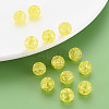 Transparent Crackle Acrylic Beads MACR-S373-66C-N16-5