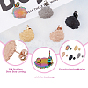 20Pcs 5 Color 304 Stainless Steel Stud Earring Finding STAS-DC0013-05-4