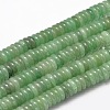 Flat Round/Disc Natural Green Aventurine Bead Strands G-L405-07-8mm-1