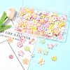 100Pcs 8 Styles Translucent & Opaque Resin Cabochons RESI-FS0002-32-7