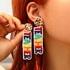 Seed Beads Boho Stud Earrings PW-WGF5677-01-2