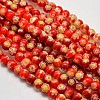 Round Millefiori Glass Beads Strands LK-P002-11-1