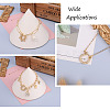 4Pcs 4 Style Brass Micro Pave Clear Cubic Zirconia D-Ring Anchor Shackle Clasps ZIRC-PJ0001-02-9