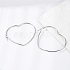 Tarnish Resistant 201 Stainless Steel Hoop Earrings LS-EJEW-A052-09C-1