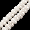 Glazed Porcelain Rondelle Beads PORC-Q001-01K-2