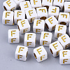 Plating Acrylic Beads SACR-S297-09F-1