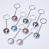 Natural/Synthetic Mixed Stone Keychain KEYC-E023-02-1