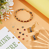 280Pcs 14 Colors 2-Hole Baking Paint Glass Seed Beads SEED-PH0002-74-4