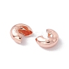 Brass Crimp Beads Covers KK-P219-05B-RG-2