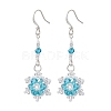 Glass Seed Beaded Dangle Earrings EJEW-MZ00171-01-1