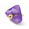 Natural Chip Dyed Shell Charms PALLOY-JF01338-01-4